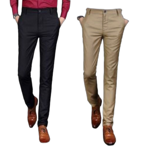 Pack de 2pantalons super centcoupe droite noir beige