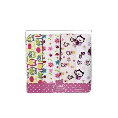 Pack de 4 draps bébé garçon