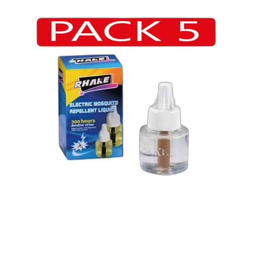 Pack de 5 bouteille de recharges diffuseur anti moustiques électrique