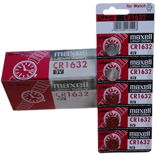 Pack de 5 piles boutons cr 1632 3v au lithium
