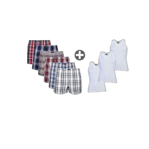 Pack de 6 caleçons multicolore