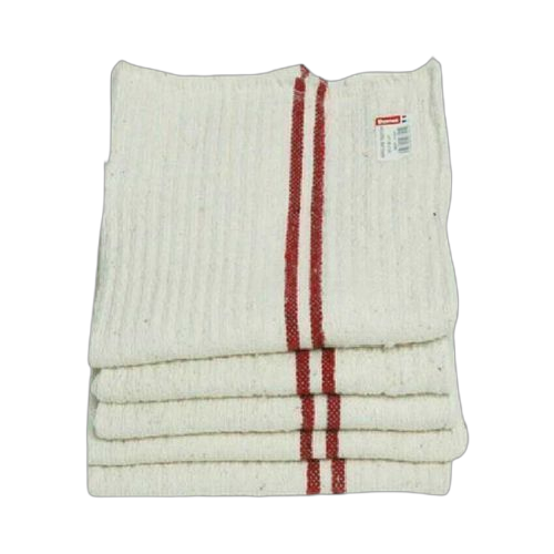 Pack de 6 serpillières coton 100% 50 x 60 cmblanc beige