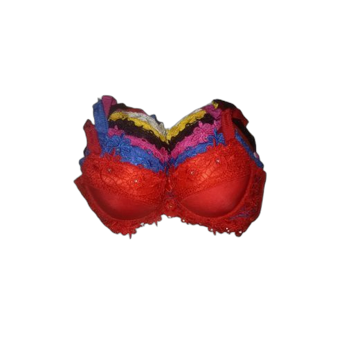 Pack de 6 soutien gorgebordure dentelle multicolore