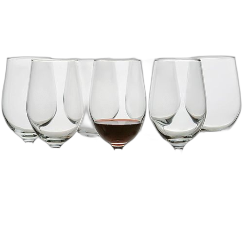 Pack de 6 verres à vin transparents – Image 4