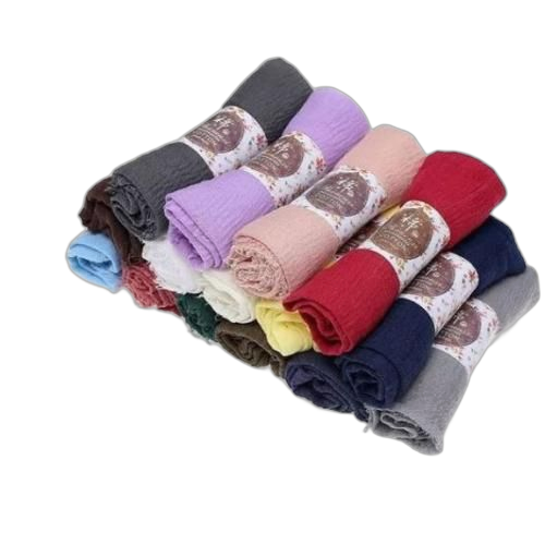 Pack de 6 voiles habiba en coton multicolore