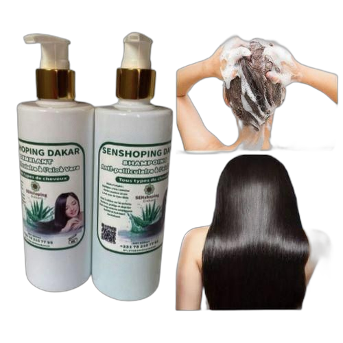 Pack shampoing + démêlant aloe véra anti peliculaires 300 ml