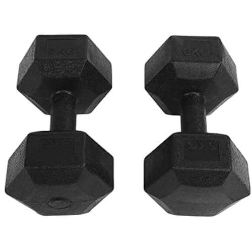 Paire haltère 2 x 7.5 kg noir. poids, alteres, musculation