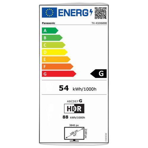 Panasonic téléviseur led 4k uhd 43" 109 cm dolby vision/hdr10 wi fi garantie 12 mois