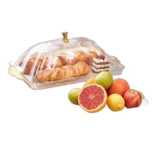 Panier de présentation de painpanier de service de fruits ou légumes avec couvercle
