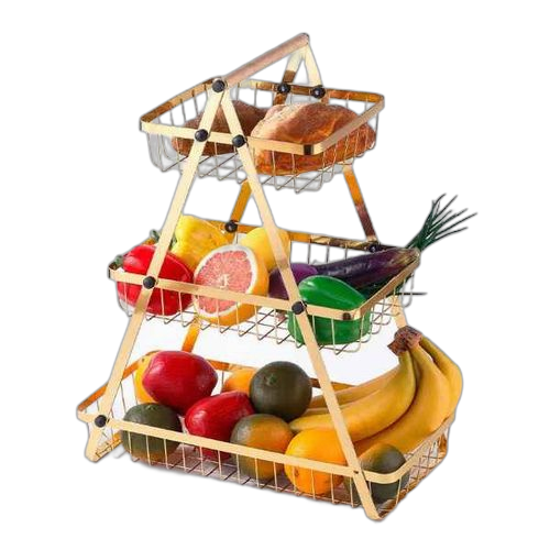 Panier à fruits en métal pour la maison, snacks, plateau à bonbons, support, plateau de rangement, table d'extrémité, installation facile