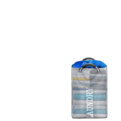 Panier à linge de grande capacité, sac rangement pour le linge, avec anneau, poignée aluminium, portable, pliable – Image 10