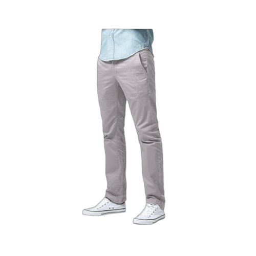 Pantalon kaki fit homme gris