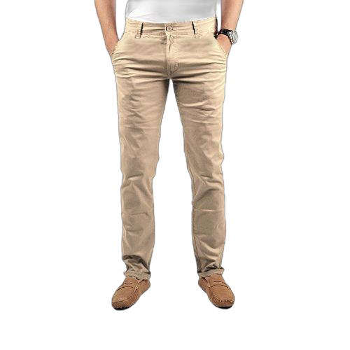 Pantalon kaki homme beige style fit
