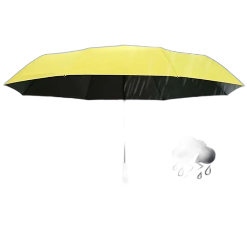 Parapluie à boucle à ouverture et fermeture automatique à trois volets avec parapluie à crochet