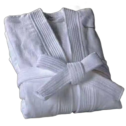 Peignoir unisexe en coton doux et absorbant rouge bordeaux