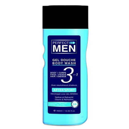 Perfect man gel douche perfect men after sport 3 en 1 400ml