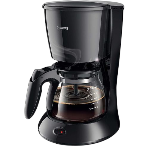 Philips cafetière daily mini noir 600 w 0.6 litres 7 tasses noir