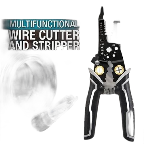 Pince à dénuder les fils cuivre d'electrician tools noir