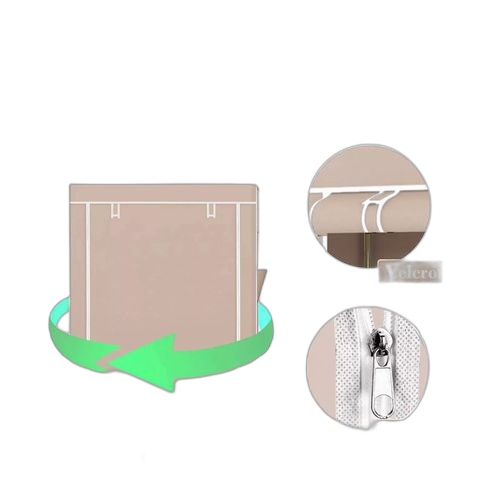 Placard simple de garde robe en tissu ours – Image 3