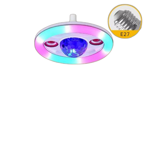 Plafonnier led coloré avec haut parleur bluetooth sans fil et télécommande