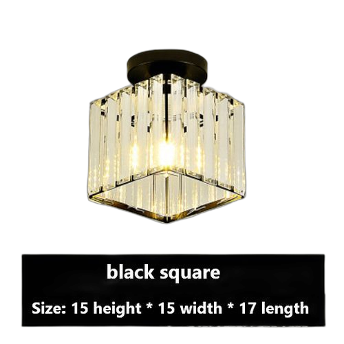 Plafonnier led en verre cristal au design nordique moderne, luminaire décoratif d'intérieur, idéal pour un loft, une salle d'étude, un couloir
