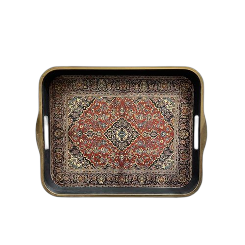 Plateau de service rectangulaire de haute qualité turque 39 x 20