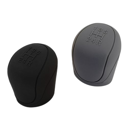 Pommeau de levier de vitesse automobile en silicone noir, accessoires intérieurs