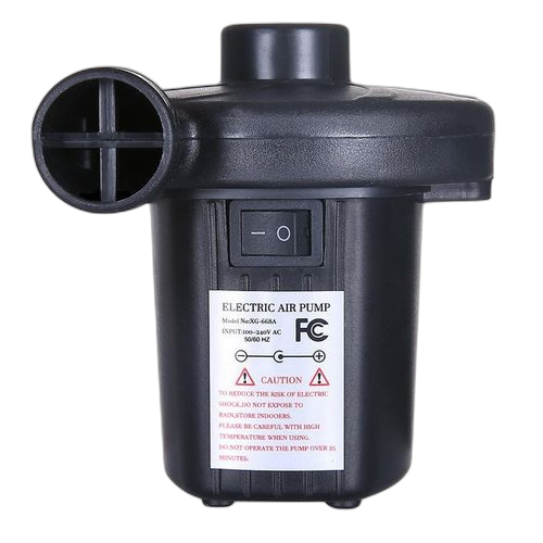 Pompe à air électrique pour objet gonflable branchement prise noir