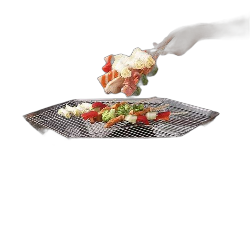 Portable barbecue au charbon pliant bbq barbecue grill en acier