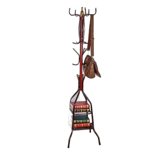 Porte manteau perroquet sur pieds rouge stylé