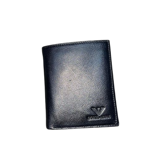 Portefeuille en cuir noir