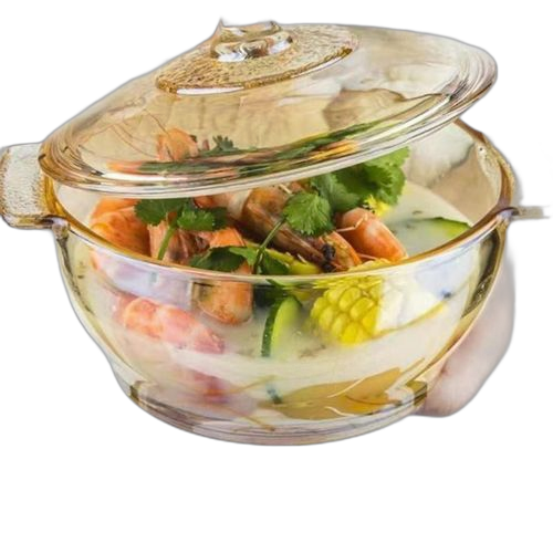 Pot à soupe en couvercle verre pots allant au four