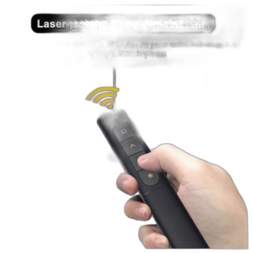 Présentateur de page ppt usb rechargeable 2,4 ghz pour présentation powerpoint