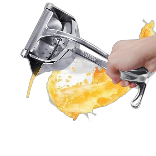Presse fruits manuel en acier inoxydable avec pince à citron, 12 trous