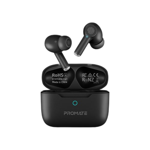 Promate propods ecouteurs à réduction de bruit25 h d'autonomienoir