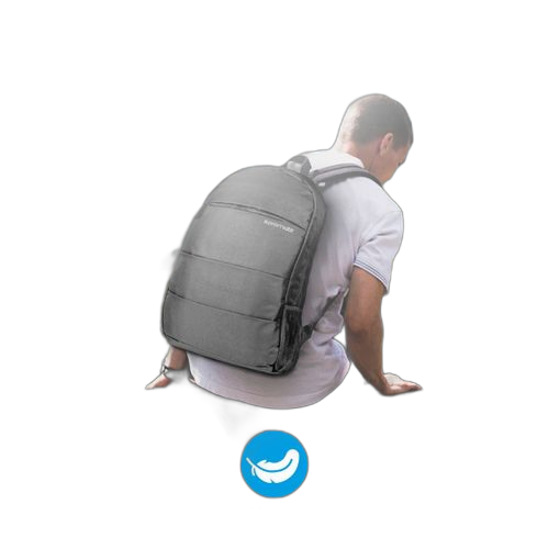 Promate sac à dos alpha bp antivol durable pour ordinateur portable de 15,6 pouces avec grand compartiment sécurisé