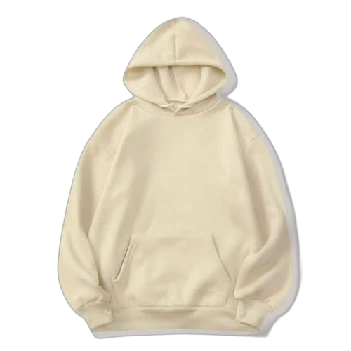 Pull avec capuche unisexe beige