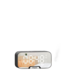 Réveil numérique à surface miroir