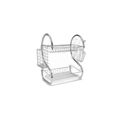 Range vaisselle 3 en 1 2 niveaux; sechoir assiettes, tasses & bols