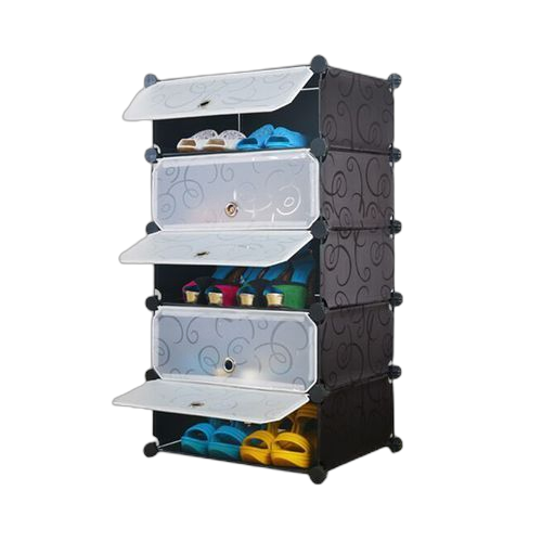 Rangement chaussures 5 étagères deen plastique .
