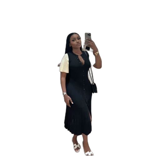 Robe longue chic noire