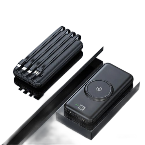 Rohs power bank wireless orv 10000 mah noir 4en1