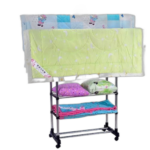 Séche linge rétractable étendoir pliable ailes