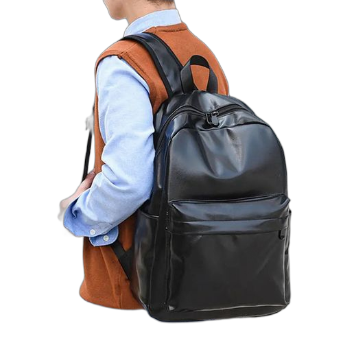 Sac a dos en cuir imperméable pour hommes ,design de mode ,livre,ordinateur