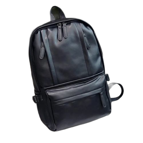Sac a dos en cuir pu noir de haute qualité