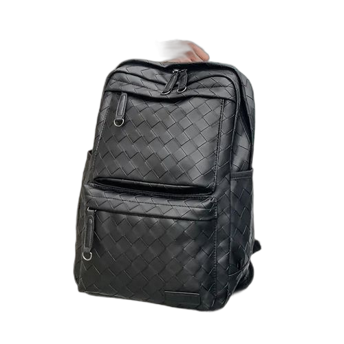 Sac a dos en cuir tissé pour homme, ordinateurs et autres accessoirs