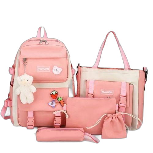 Sac à dos 5pcsschool backpack rentrée 2024 mickey rose