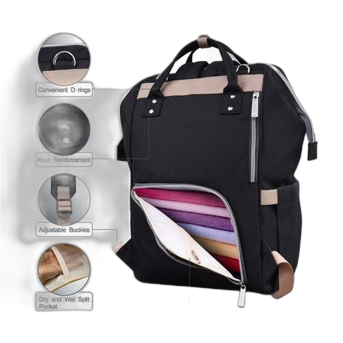 Sac à dos à langer multifonctions change bébé – Image 2