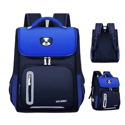 Sac à dos pour écoliers taille moyenne bleu