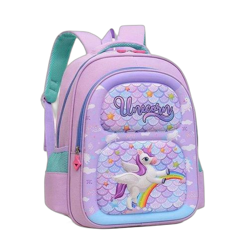 Sac à dos pour fillette 60 x30 cm bleu rose